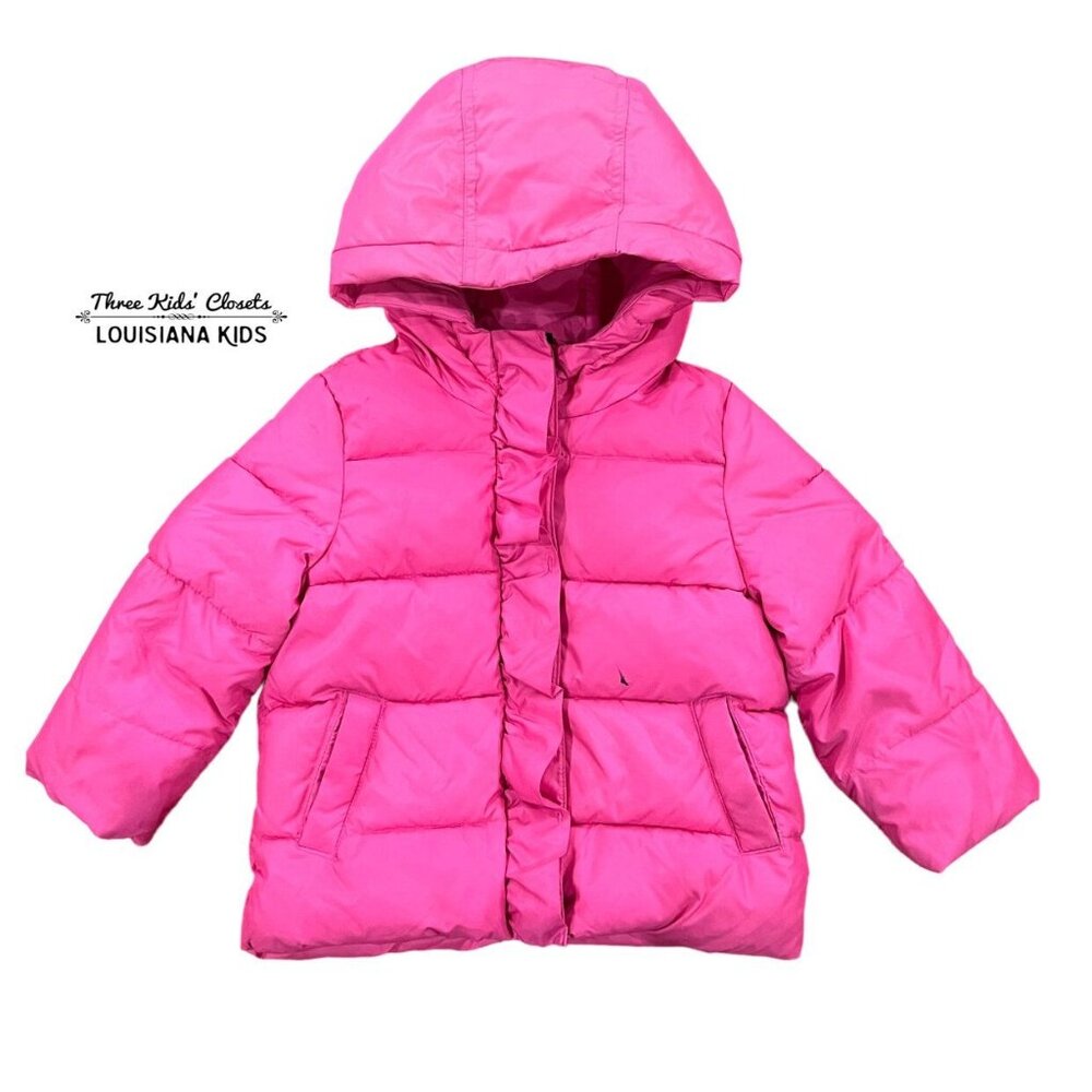 Baby Gap 3Y Pink Hooded Primaloft Puffer Coat